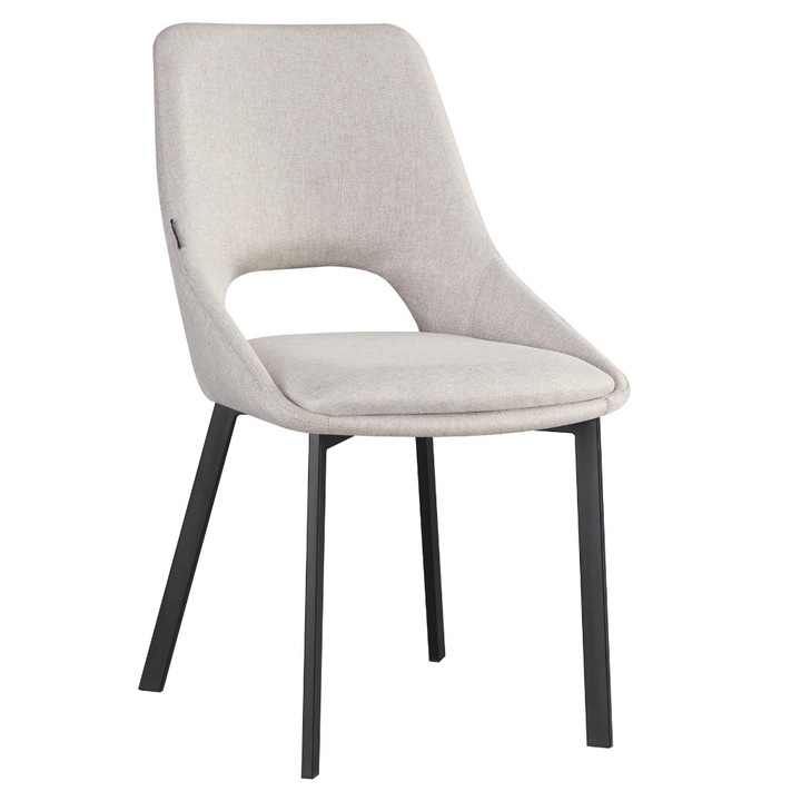 ExitoDesign LUMO kárpitozott szék, bézs színű, kompakt méretek, modern dizájn