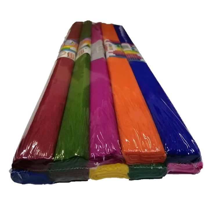 Kézzel készített papír, KW TRADE, 10 darabos készlet, 200x50cm, többszínű