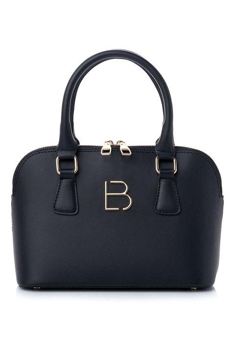 Lucky Bees, Műbőr kézitáska logóval, Fekete