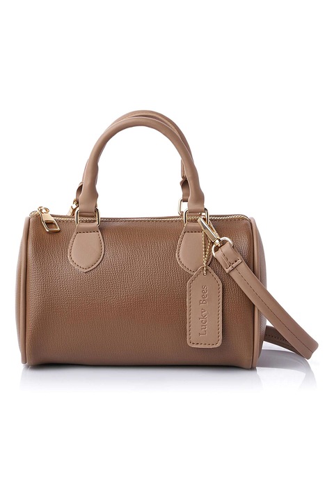 Lucky Bees, Mini műbőr sporttáska, Tevebarna