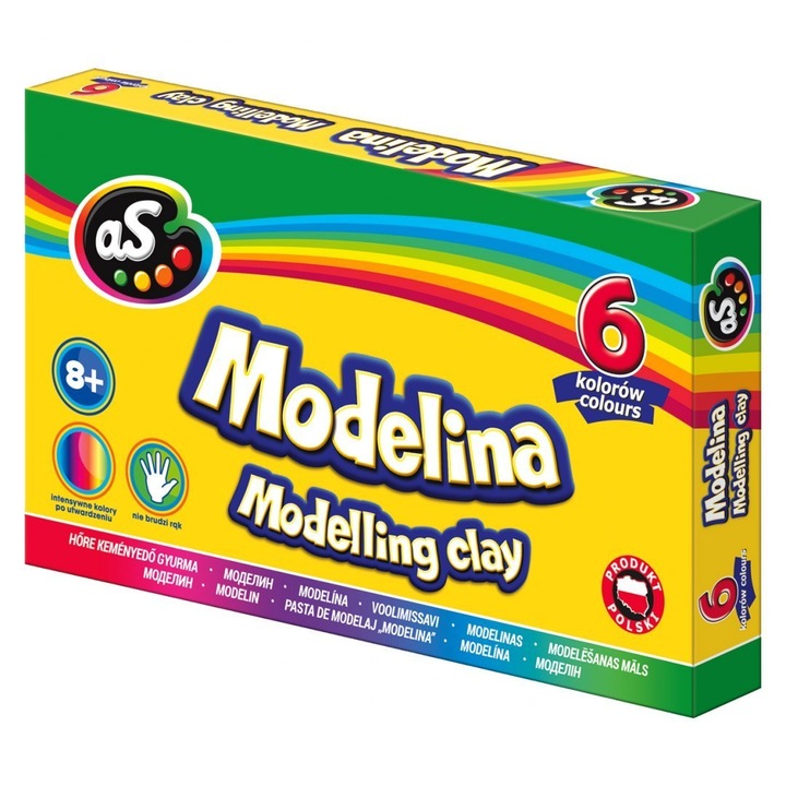 Комплект пластилин ASTRA от 6 цвята, за модели, 100-110°C