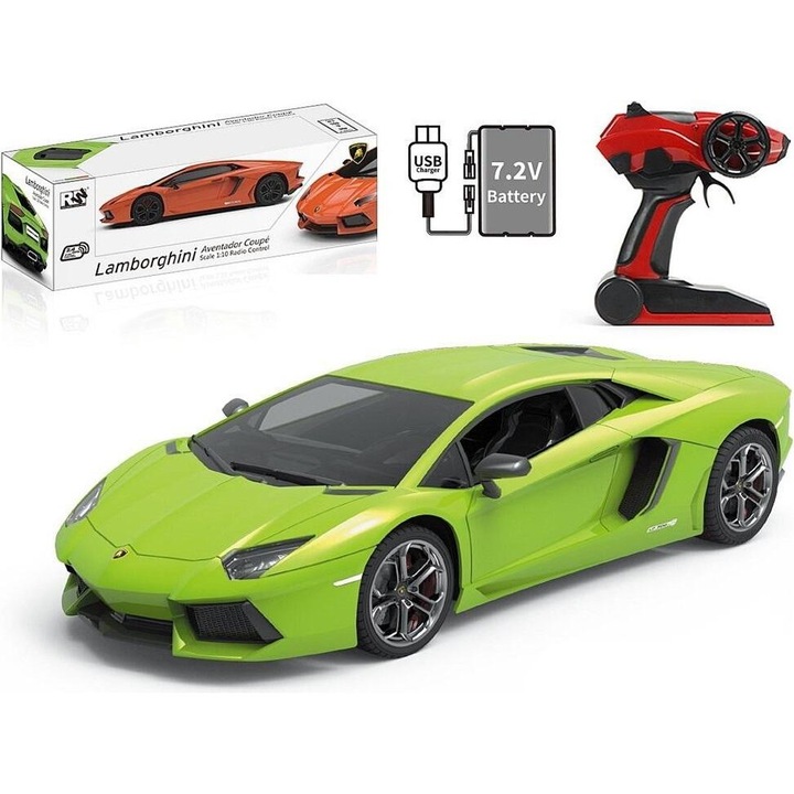 Lamborghini Aventador Coupe rádióirányítású autó 1:10 méretarányú készlet, többszínű
