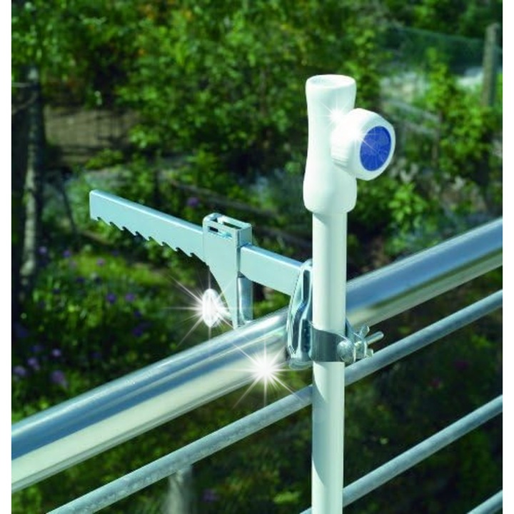 Стойка за чадъри за балкон, метална, голяма, регулируема, 25-38мм, лесен монтаж