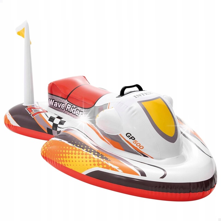 Надуваем скутер за деца, Intex, 117x77см, ярки цветове, капацитет 40кг