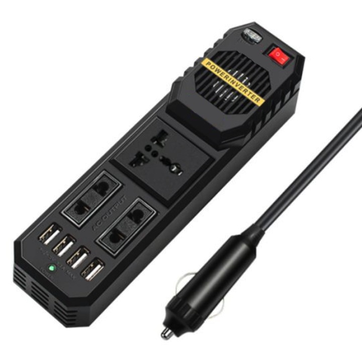 Autós inverter E8981 teljesítmény 200W