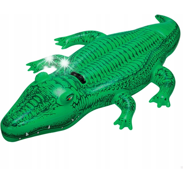 Надуваем дюшек за плаж Intex, голям крокодил, 168см, PVC материал, за деца, лесен за транспортиране