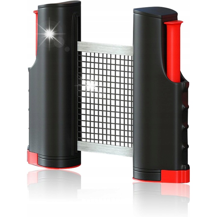 Összecsukható pingpongháló, 170 cm, ergonomikus kialakítás, csúszásgátló rögzítés, hordozható