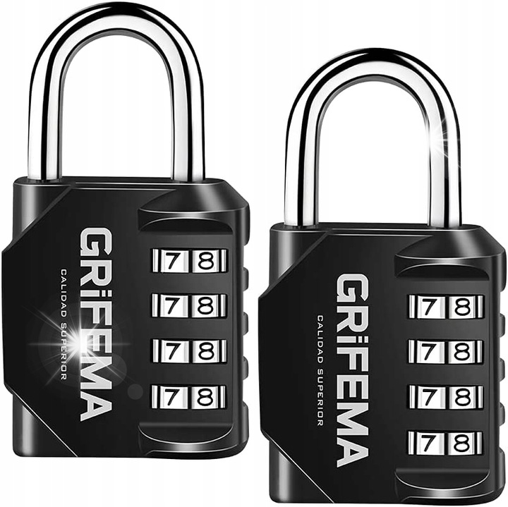 Комплект 2 катинара с кодово заключване 24IB/70, 70x20мм, инокс, сребрист