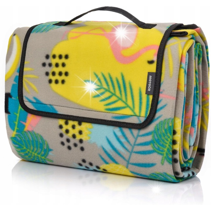 Водоустойчиво одеяло за пикник, Meteor, 200x175см, многоцветно