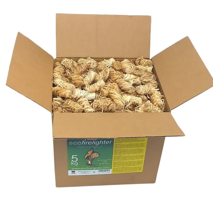 Feniks 5kg begyújtó, grillhez és kandallóhoz, káros anyagoktól mentes, méretek 5x2,5cm
