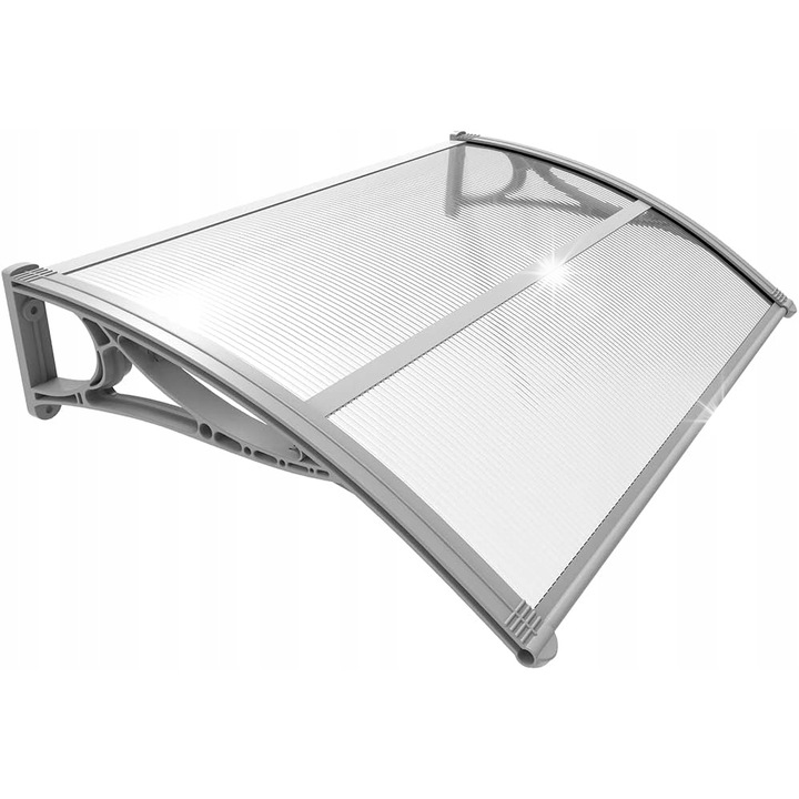 Водоустойчива тента за врата на тераса, Vounot, 120x80см, сива, устойчива на атмосферни влияния