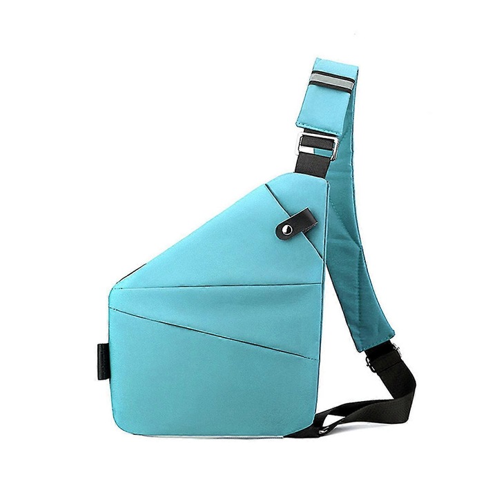 Személyre szabott válltáska, világoskék, Oxford anyag, nagy kapacitású, ergonomikus kialakítás