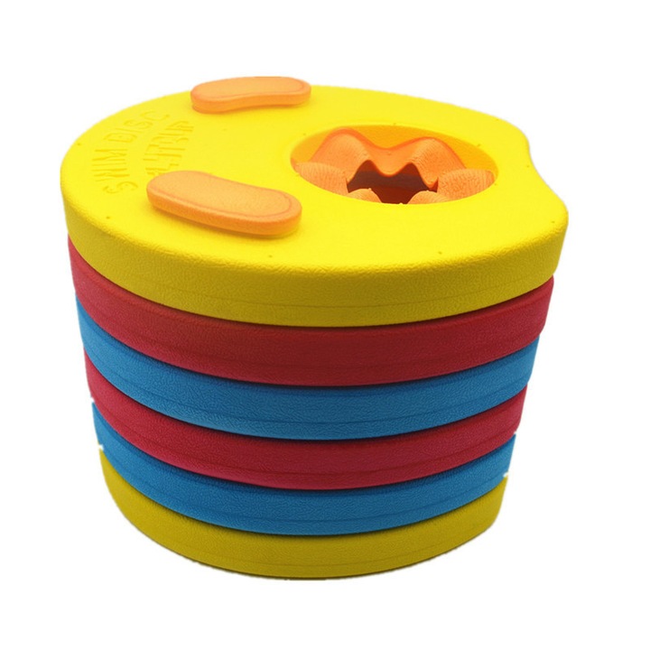 6 db-os úszókorong készlet gyerekeknek, EVA, 19 cm, többszínű