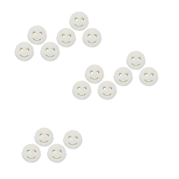 Set 16 bureti absorbanti de ulei pentru piscina, 10x4x1cm, alb