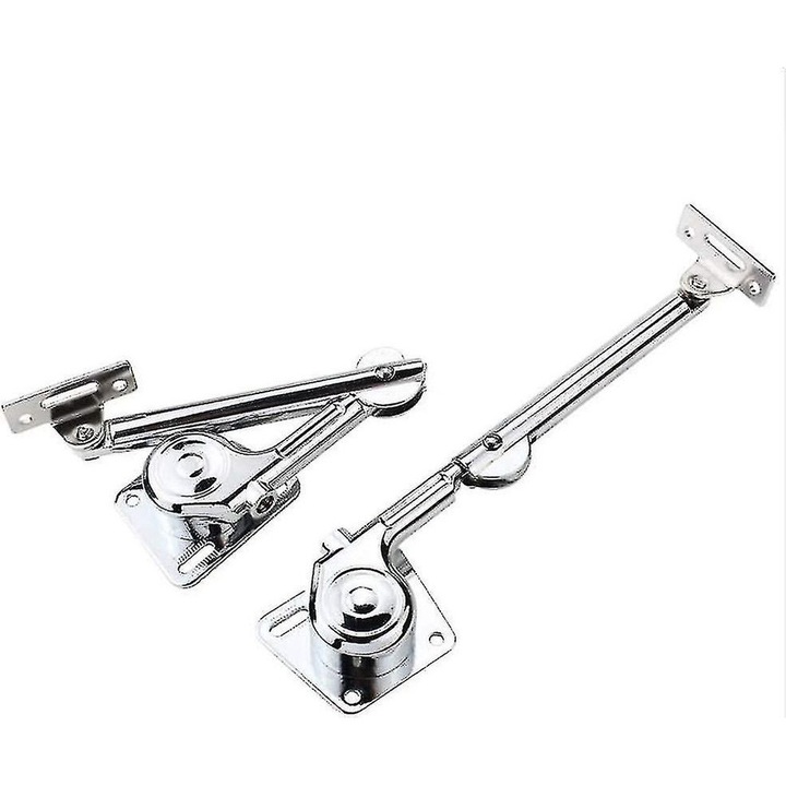 Hidraulikus támasztó zsanér, 2 darabos készlet, lágy záródás, nagy teherbírás, cink, 22 font