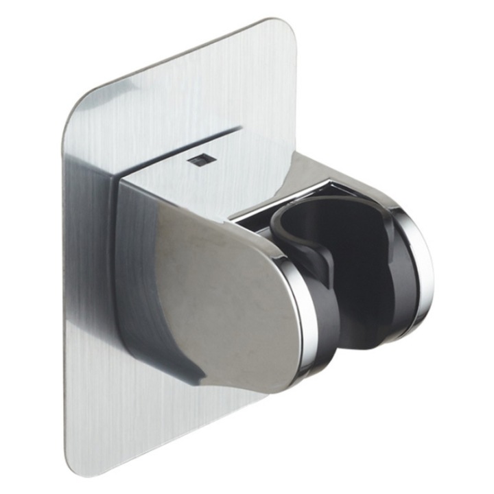 Öntapadós, állítható zuhanytartó, ABS műanyag, falra szerelhető, kézi zuhanyokhoz