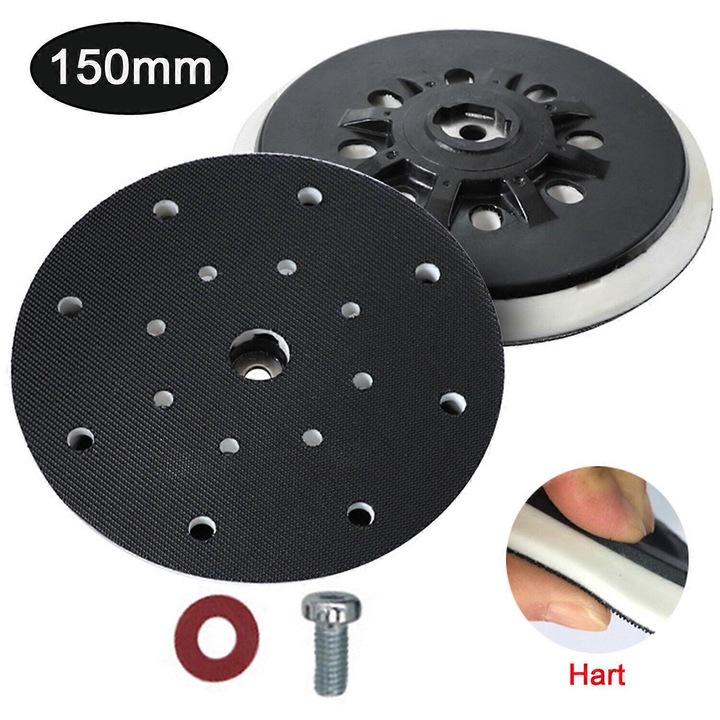 Disc abraziv cu scai, 150 mm, moale si dur, pentru Festool Festo RO 1E, 2E, ETS, LEX, WTS, Rotexstyle2946