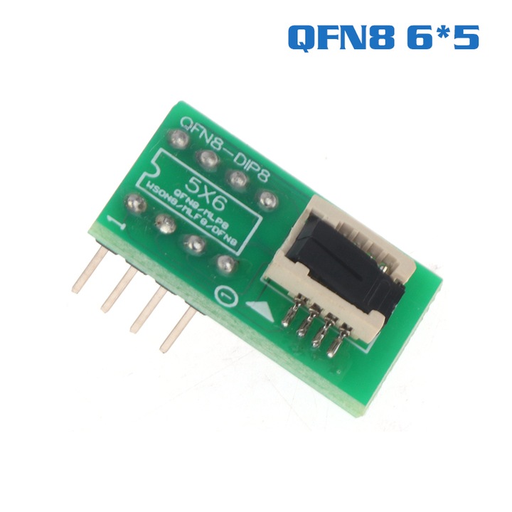 QFN8-DIP8 adapter, 6x5cm, 1 db-os készlet