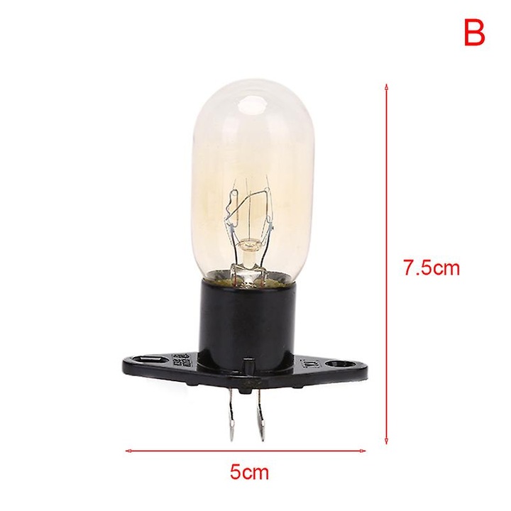 Lampa cuptor cu microunde, 20W, neagra si transparenta, set 1 buc.
