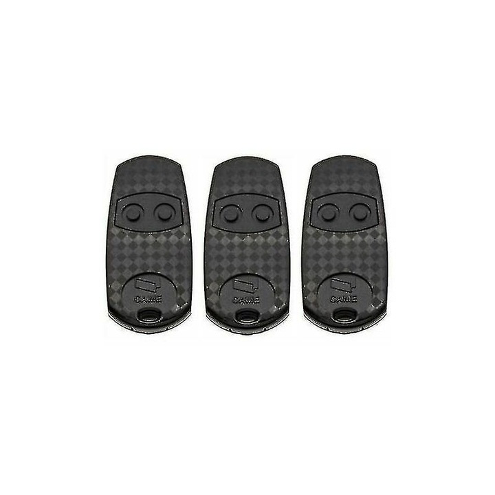 3 darabos Came TOP-432EV rádiós távirányító szett, 2 csatornás, 433.92 MHz, 69x12x32mm