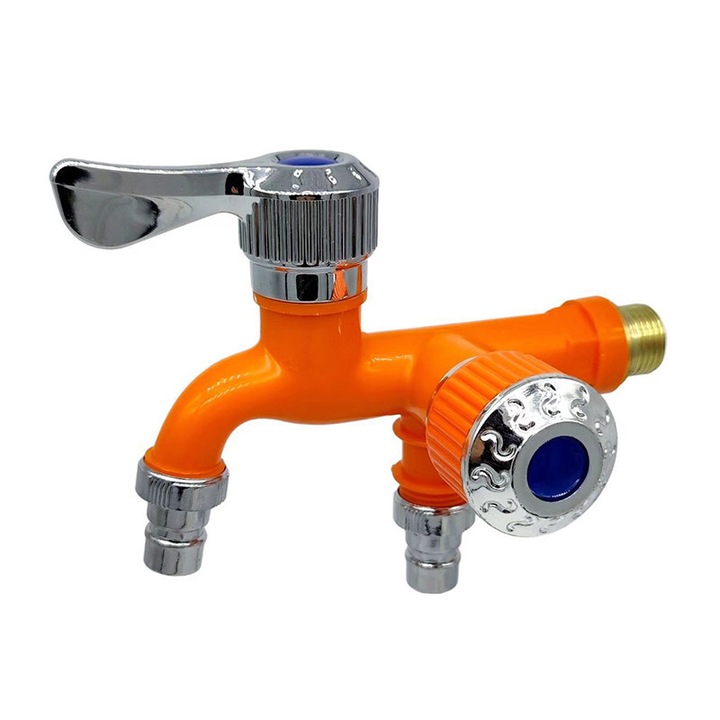 Dupla csap, 200x125mm, fehér, kék, zöld, narancssárga