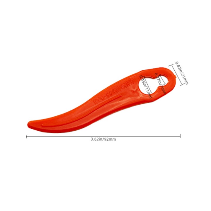 Set 50 lame de tuns iarba Bosch Durablade, plastic, 9.2x2.1cm, design curbat