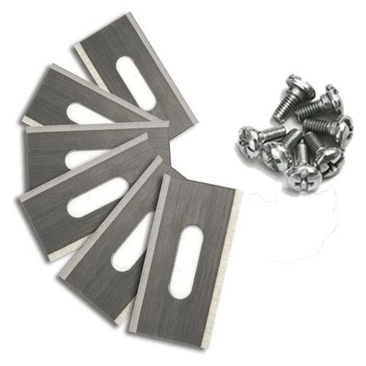 Set 30 lame robot pentru tuns iarba, inox, 36.5x18.5x0.65mm, argintii