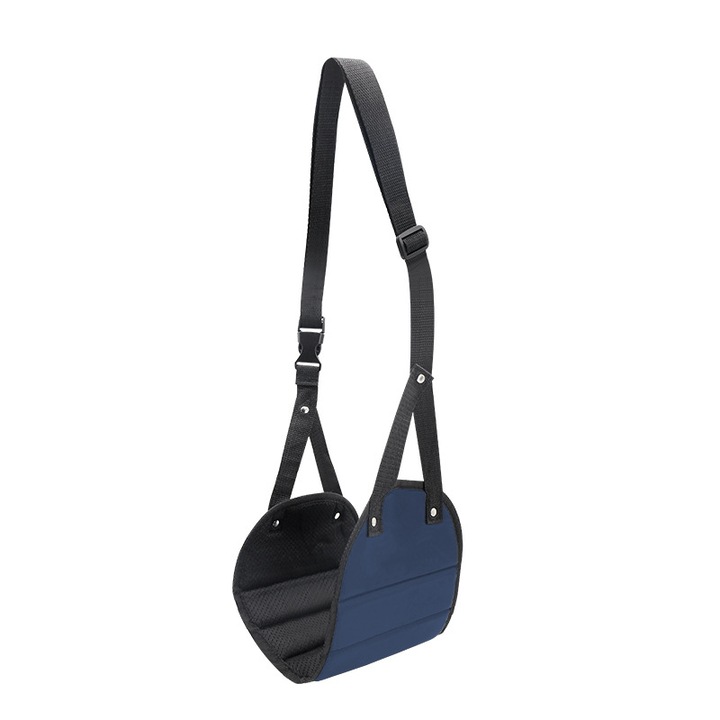 Lábtartó, 43x49x20cm, kék/fekete