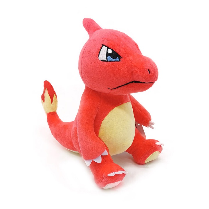 Jucarie de plus, Charmeleon, 20cm, rosu/galben