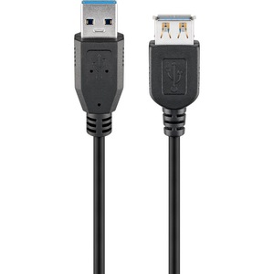 Cablu de extensie USB 3.0, 5 m, 15 W, viteza de transfer 5 Gbit/s, negru