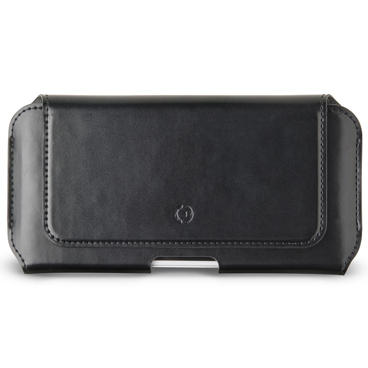 XL univerzális övtáska, fekete, méretei 17.5x9x2.5cm, okostelefonhoz