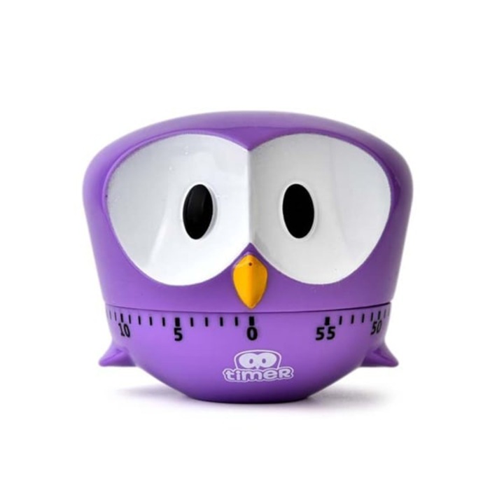 Timer mecanic pentru bucatarie, 0-60 minute, violet, 8x8x6.8 cm