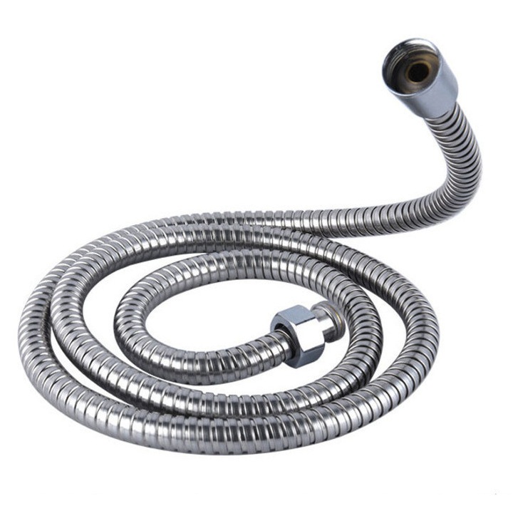 Zuhanycső, 2.5m, rozsdamentes acél, korrózióálló, ezüst