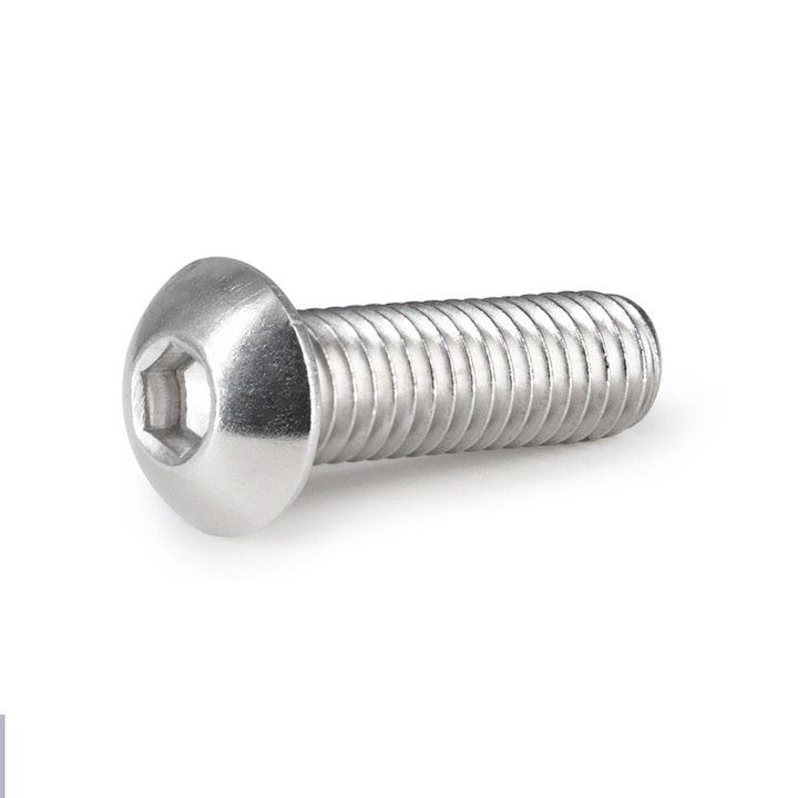 Set suruburi hexagonale din otel inoxidabil, 200 buc, argintii, 2-56 x 5/16