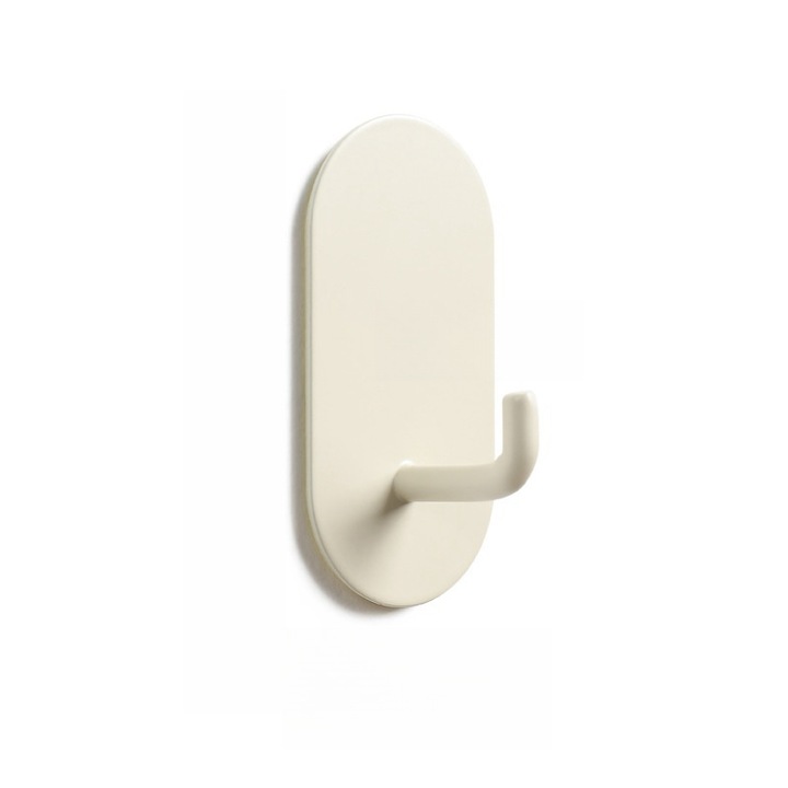 Carlig autoadeziv, 7x3.5x2.5cm, alb