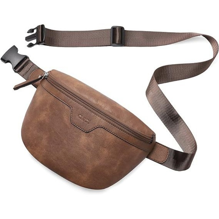 Válltáska állítható pánttal, barna, 24x18x4cm, sokoldalú kialakítás