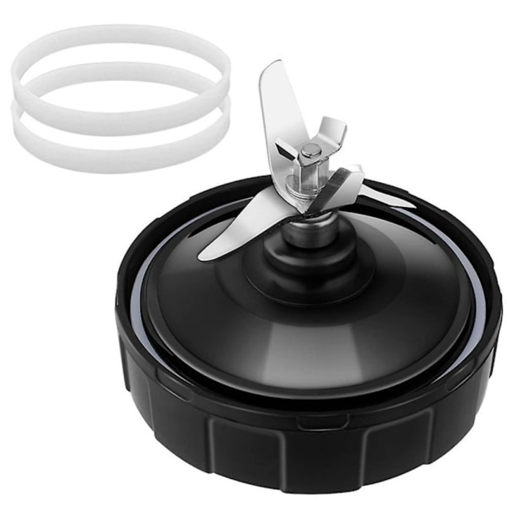 Suport pentru storcator cu 7 laturi, 10x2.8cm, inox/plastic, set cu 2 inele de etansare, compatibile cu blenderul Ninja