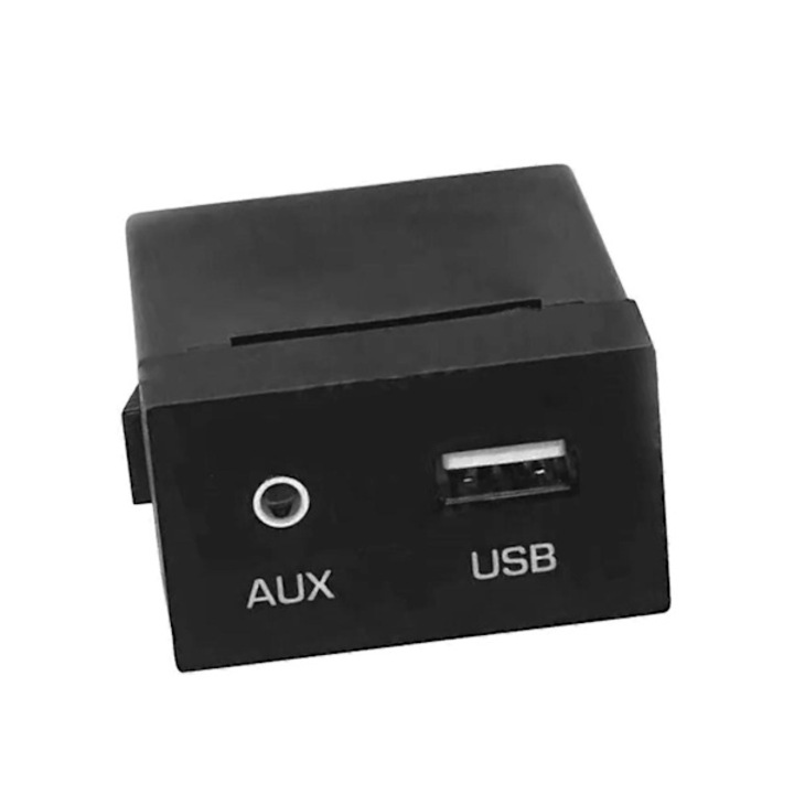 Adaptor audio USB/iPod/AUX pentru Hyundai Elantra 2017-2020, negru, plastic, set complet