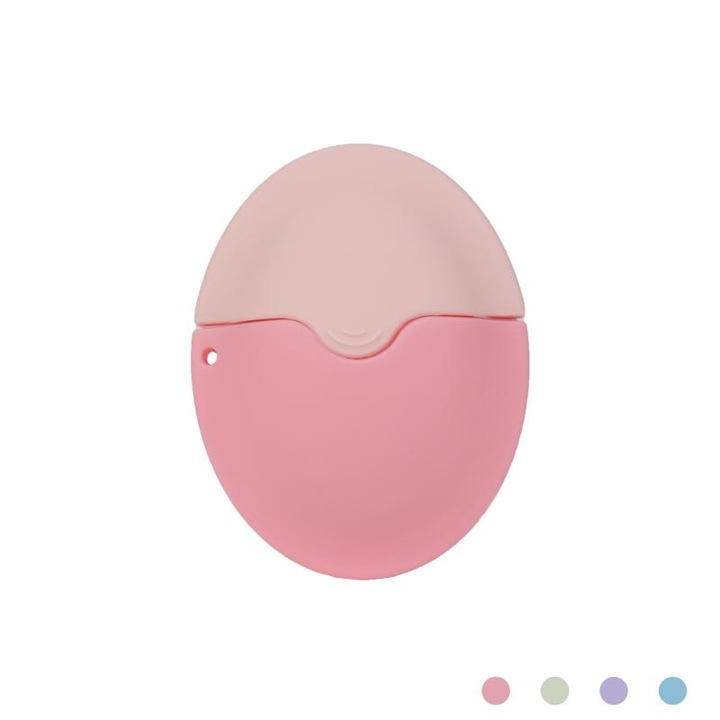 Gyermek napvédő applikátor, rózsaszín, 8.5x5x11cm, szett kiegészítő szivaccsal