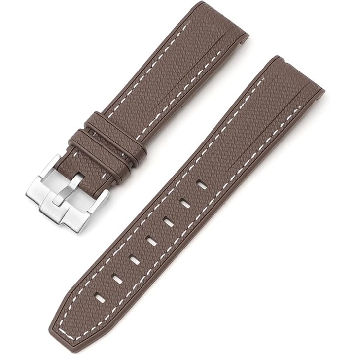 Curea de silicon pentru ceas, 12.5x8x2.2cm, culoare maro, set