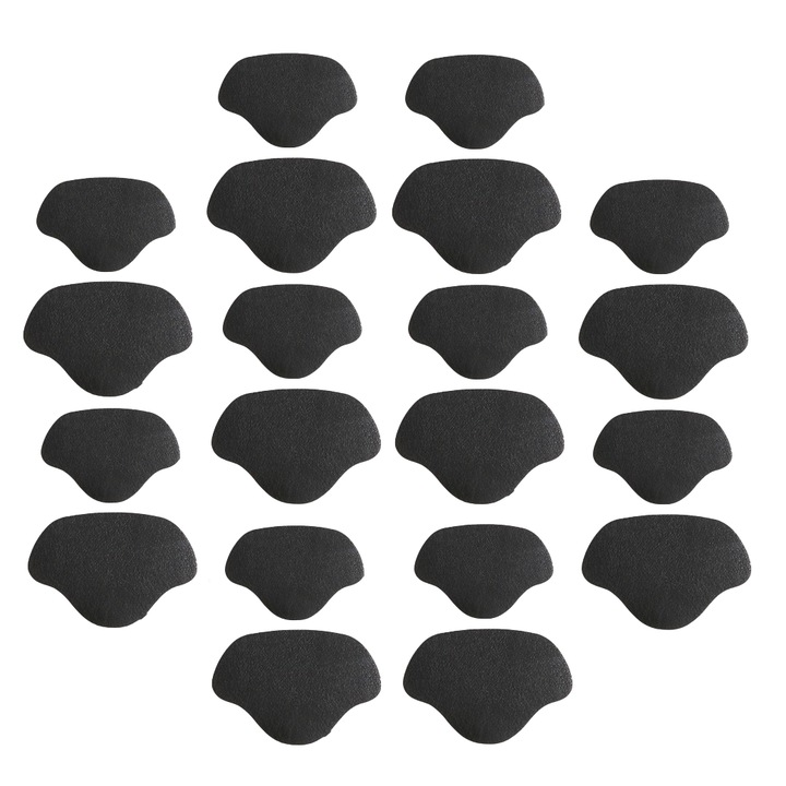 Pachet reparare incaltaminte, 10 perechi, 2 dimensiuni, microfibra, negru