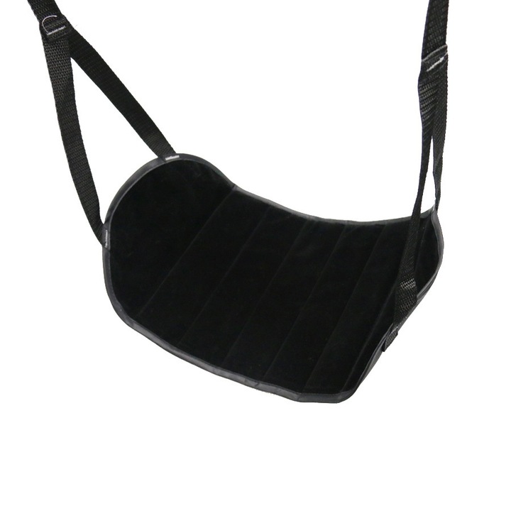 Utazó sámli, lábtartó, fekete, 42x19x1cm