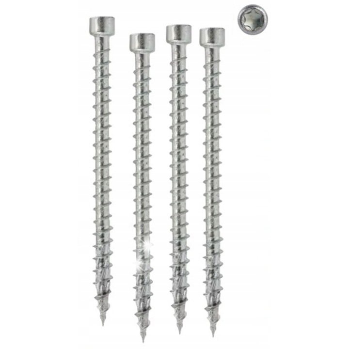 Facsavarok, 6x220mm, 100 darabos készlet, WKFC típus, TORX T