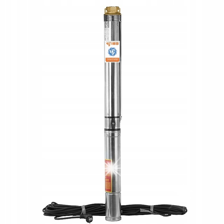 Потопяема помпа IBO 3,5" SDM 2-17, 1,1 kW, 230 V, 20 м кабел, 90 мм, 128 см
