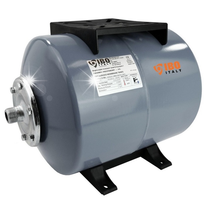 Хоризонтален резервоар с балон 24л IBO, DN25, 335x465мм