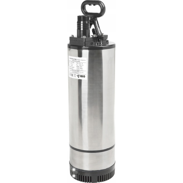 Потопяема помпа IBO H-SWQ 2200, 2200W, 170л/мин, 29кг, 19,5x74см