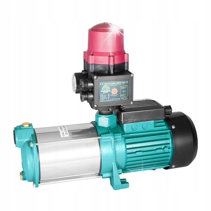 Vízszivattyú MHI 1300 INOX, 5 járókerekes, 100 l/perc, 5,5 bar, 37x15x44cm