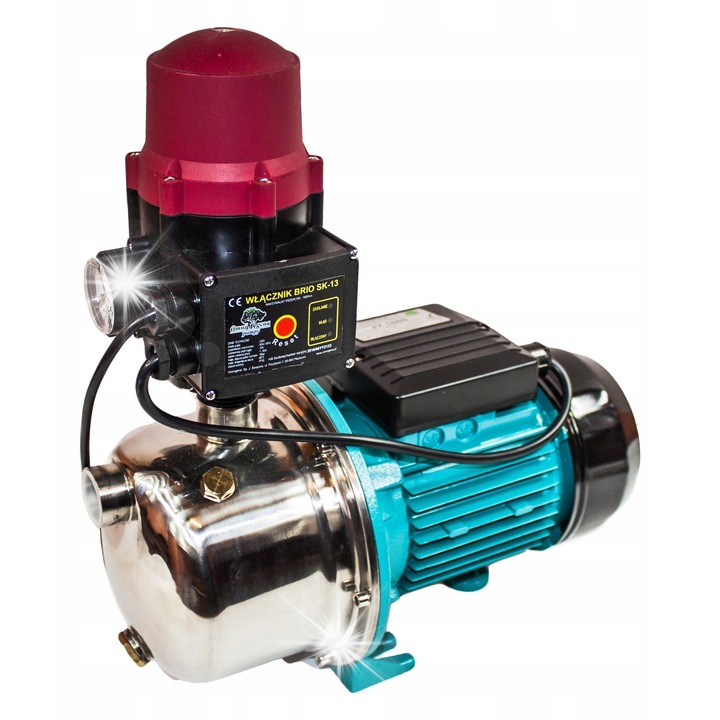 Водна помпа JY1000 INOX, 1100W, 60л/мин, 5бара, 50м, 230V, с контролер OPC-59