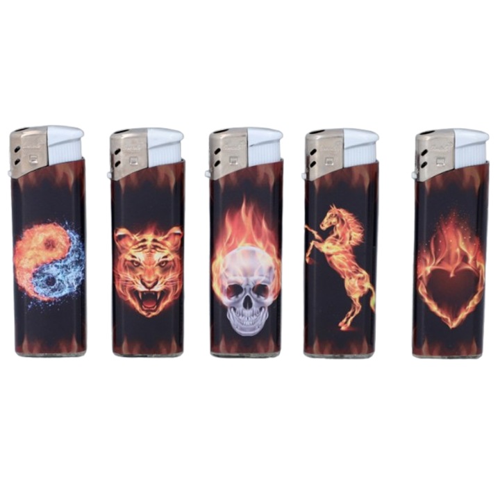 Set 5 brichete gaz, Gentelo, design fantasy, multicolor