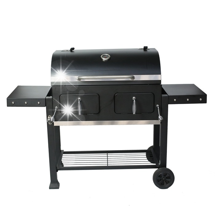 Градински грил Landmann, модел КОМФОРТ XL, повърхност за готвене 79,5x42см, с капак, две зони за готвене